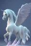 Placeholder: Ghost Pegasus ,soft pastel, high definition, 3d icon clay render, blender 3d