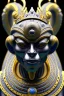 Placeholder: Silver alien, head, wicked, black eyes, blood, 8k, finely detailed, photo realistic, Anunnaki black male African Egyptian alien, cracks in the voodoo head, wicked, eyes, crown, Elephant, 8k, finely detailed, photo realistic, tiger turquoise skull head gold dragon space alien sun skeleton gold gorilla silver crown silver eyes