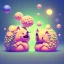 Placeholder: isometric clean art of two super cute baby kawaii style hedgehogs in love, soft lighting, soft pastel gradients, high definition, 3d icon clay render, blender 3d