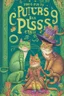 Placeholder: intricate book cover showing Puss in Boots, the Frog King, the Princess and the Pea, like a whimsical Terry Pratchett Discworld cover