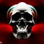 Placeholder: Crack Skull and red rose, marble texture, dark, shallow depth of field, macro lens, unreal engine 5, hyper detailed,8k, HDR, hyperphotorealistic, bone, set in fire, trending by artstation