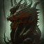 Placeholder: portrait photography of animal god, dragon theme art, Dark moody night atmosphere, 8K, close-up face, anatomically perfect face, oak tree roots, ignore NSFW