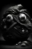 Placeholder: Garbage bag with an eye and wings, trashcore. From 8,000,000,000 people, 12.5% of humans have a mental disorder. They use horror, demons, skulls, scary ,grotesque and occultism as a way to prove their lack of self-esteem and security. Generating disturbing images is their way to escape from a miserable existence. Best quality possible, HD, 8K.