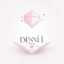 Placeholder: Create a logo with the name Deniz Boutique, inspired by diamond dresses, with the symbol of the dress, baby pink