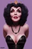 Placeholder: Joan Collins as evil queen in black leather, leather, busty, cleavage, angry, stern look. character design by cory loftis, fenghua zhong, ryohei hase, ismail inceoglu and ruan jia. unreal engine 5, artistic lighting, highly detailed, photorealistic, fantasy