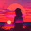 Placeholder: sunset, lofi colors, lofi vibes, cool colors