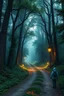 Placeholder: Fantasy forest road