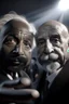 Placeholder: kanye west(Ye) and albert einstein selfie , photo-realistic, shot on Hasselblad h6d-400c, zeiss prime lens, bokeh like f/0.8, tilt-shift lens 8k, high detail, smooth render, down-light, unreal engine 5, cinema 4d, HDR