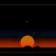 Placeholder: minimalistic art nouveau outer space