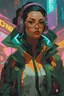 Placeholder: A beautiful portrait painting of a cyberpunk Amity Blight from The Owl House by pascal blanche and sachin teng and sam yang and greg rutkowski, in style of colorful comic. symmetry, hyper detailed. octanev render. trending on artstation