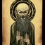 Placeholder: Russian Orthodox nosferatu with five eyes and tentacle beard and long arms and fingers