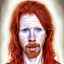 Placeholder: Portrait of young Courtney Gains as a ruggedly handsome, joyful, roguish pirate, charismatic, attractive male, masculine, perfect, precisely detailed clear eyes, unblemished, flawless skin, softly freckled face; meticulously detailed multi-hued ginger carrot-colored cherry fire red hair; fantasy, intricate, elegant, highly detailed, digital painting, concept art, matte, sharp focus, illustration, art by artgerm and greg rutkowski and alphonse mucha