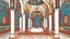 Placeholder: Nexweşxane, Nexweşxaneya Tablo, monastery, Interior space, exterior space, Kurdistanê, history, Village, color, Kurdistan, History, color, Digital Painting, vector, sketch, minimal, drawing, illustration,