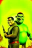 Placeholder: action movie poster starring shrek and steven seagal