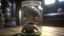 Placeholder: small realistic Grey son Alien Baby horror trapped in a jar, Unreal Engine, cinematic