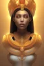 Placeholder: A beautiful portrait of Pharaonic queen , high key lighting, volumetric light high details psychedelic background