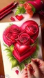 Placeholder: Valentines day, love, art, drawing, very realistic, detailed, vibrant colors.