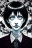 Placeholder: a screenshot of nihilism in style of junji ito, digital art, 4K Resolution