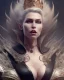 Placeholder: evil queen in leather gown, busty, cleavage, angry, emperious, 8k resolution concept art portrait by Greg Rutkowski,