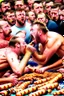 Placeholder: Sausage eating competition ended up in chaos