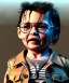 Placeholder: Johnny Depp toddler, full body, shoe, car, soft, dramatic lighting, hyper realistic