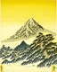 Placeholder: A light pale yellow electrical mountain painted by Katsushika Hokusai