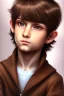 Placeholder: 10 year old boy, brown hair, bangs, cute, beautiful