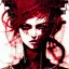 Placeholder: beautiful punk girl, hyper detailed, hyperdetailed, intricately detailed, illustration by <kilian eng> <Yoji Shinkawa>, darkred tones,