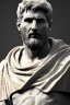 Placeholder: Ultra Realistic image, Roman sculpture, white marble material, Lionel Messi, gold sun radial crown, chisel style, waist up portrait, epic, celestial, cinematic lighting, God light, god rays, 4k resolution, smooth details, ornate details, soft lighting, unreal engine 5, marble background.