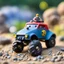 Placeholder: bokeh photo of hero forge model; The Bouldermobile is the prehistoric vehicle driven by the Slag Brothers, Rock and Gravel, two hairy cavemen racers in Wacky Races. The car is literally a massive rolling boulder fitted with wheels, perfectly matching their primitive strength-based style. Whenever it breaks down, they rebuild it by smashing it with their clubs, which also serve to power the engine, later revealed to contain a living creature. Despite its crude design, the Slag Brothers achieved