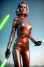 Placeholder: Ultra Realistic retro sci-fi portrait image from 1960, spaceship, sweet young Jane Fonda, tight latex suit, lightsaber fighting stance, soft color, highly detailed, unreal engine 5, ray tracing, RTX, lumen lighting, ultra detail, volumetric lighting, 3d, finely drawn, high definition, high resolution.