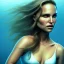 Placeholder: portrait Natalie Portman with ocean nature