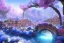 Placeholder: blue crystals dwellings of eldervale fleuri buganvillier rose, soleil,lac bleu, lumieres bleu,pont fleuri, cascade bleu