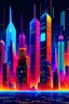 Placeholder: "Create an image showcasing a futuristic city skyline, with each skyscraper representing a different high-earning skill of 2024. Use vibrant colors and glowing neon signs to symbolize technological innovation."