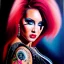 Placeholder: Ultra detailed fullbody Portrait in oil on canvas of beautiful busty punk Julie(heavy metal 2000),extremely detailed digital painting,ultrarealistic skin,intense stare, extremely detailed face, crystal clear eyes, mystical colors ,perfectly centered image, perfect composition, rim light, beautiful lighting,masterpiece ,8k, stunning scene, raytracing, anatomically correct, in the style of Simon Bisley and uncannyknack and Ohrai Noriyoshi and robert e howard and Steve Jung.