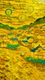 Placeholder: A golden yellow Japanese village with mystic clocks painted by Vincent van Gogh