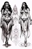 Placeholder: Tatooed klingon priestess beach bikini sketches