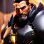 Placeholder: Ultra detailed fullbody Portrait in oil on canvas of overwatch character-REINHARDT with armor,extremely detailed digital painting,ultrarealistic skin,intense stare, extremely detailed face, crystal clear eyes, mystical colors ,perfectly centered image, perfect composition, rim light, beautiful lighting,masterpiece ,8k, stunning scene, raytracing, anatomically correct, in the style of Ohrai Noriyoshi and robert e howard and Steve Jung and Wizyakuza and Simon Bisley and uncannyknack.