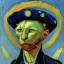 Placeholder: Portrait of a cat by Van Gogh