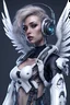 Placeholder: cyberpunk Angel, her for exquisite detail