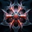 Placeholder: Mesmerizing abstract 3d visual, recursive Symmetrical structure of flowing translucent shapes, centered, soft aesthetic, negetive space.galaxsy background