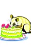 Placeholder: Possum and birthday cake logo