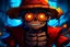 Placeholder: luffy as an evil robot