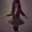 Placeholder: Jenna ortega as wednesday with black school uniform, seifuku, pleated miniskirt, overknee socks, painted by artgerm and tom bagshaw, fantasy art, dramatic lighting, highly detailed oil painting, volumetric lighting