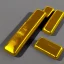 Placeholder: gold thrust 3d rendering isolated