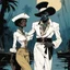 Placeholder: [art by Hugo Pratt and Corto Maltese] the sailor girl dealing with Baron Samedi in the Bayou