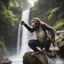 Placeholder: awesome guy monkey elden waterfall water river gimper emrubento