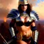 Placeholder: portrait ' Sexy Extra busty Power Girl naked ',ancient metal armor and Helmet ,painting by gaston bussiere, greg rutkowski, yoji shinkawa, yoshitaka amano, tsutomu nihei, donato giancola, tim hildebrandt, oil on canvas, cinematic composition, extreme detail,fit full head inside picture,16k