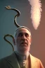 Placeholder: pope as a snake, volumetric smoke, 4k, trending art, depth of field, radiosity