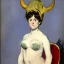 Placeholder: A woman with horns by manet